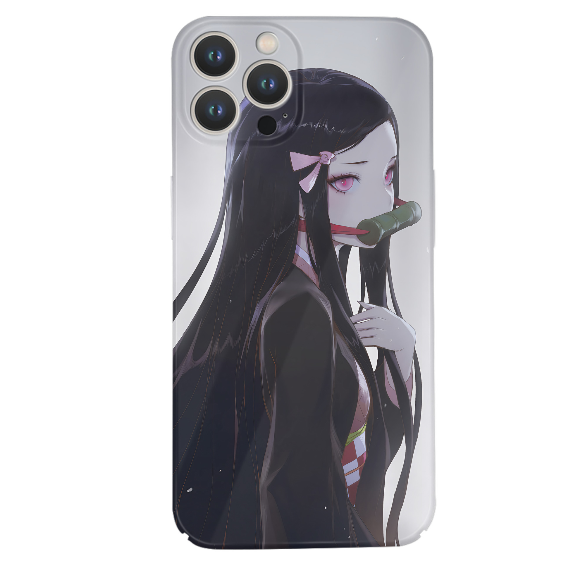（画像用） 鬼滅の刃（きめつのやいば）竈門 禰󠄀豆子／かまど ねずこ Kamado Nezuko 【iPhone 14シリーズ対応】ハードケース